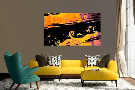 Pintura colorida abstrata