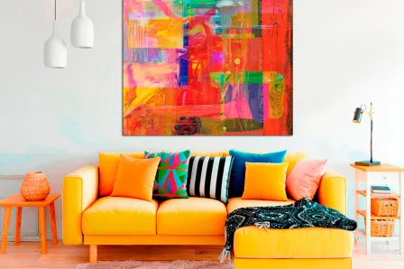 Pintura abstrata viva