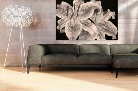Pintura de flor de orquídea
