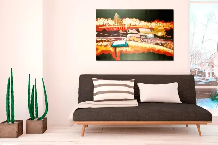 Pintura impressionista de abstração