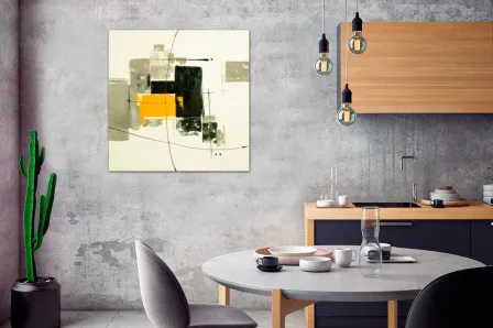 Pintura abstrata lacada