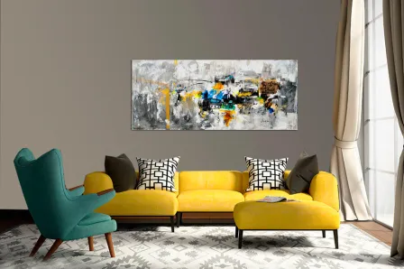 Pintura abstrata vintage