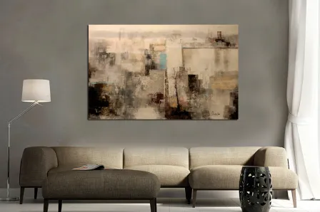 Espátula de pintura abstrata