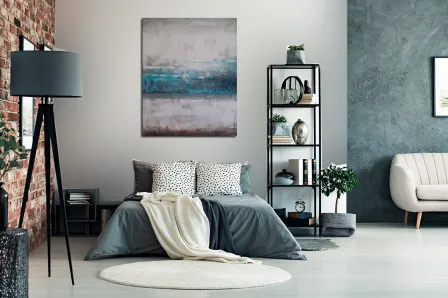 Pintura abstrata azul