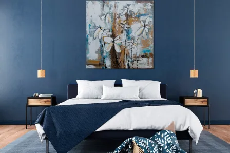 Pintura moderna de flores