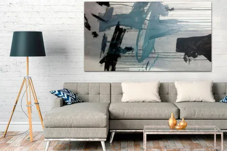 Pintura abstrata escura