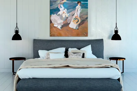 Sorolla pintura passeio à beira-mar