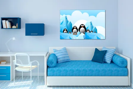 Pintura de pinguim