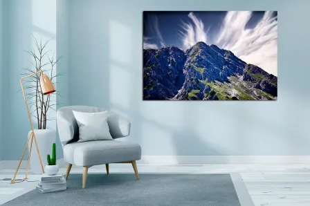 Pintura de paisagem de montanha