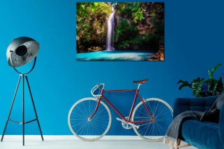 Cachoeira pintura de paisagem