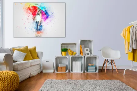 Pintura de chuva colorida