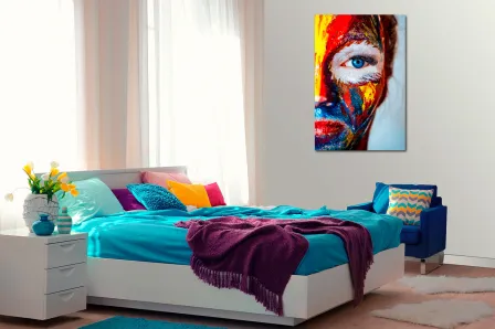 Pintura facial pintada