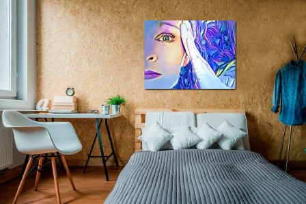 Pintura de garota pop