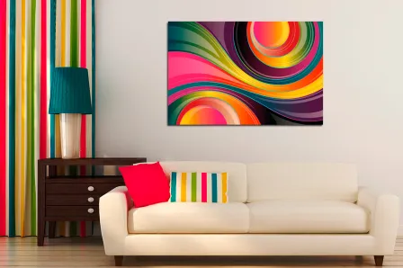 Pintura abstrata psicodélica