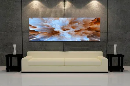 Pintura de explosão de cor abstrata