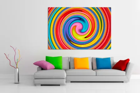 Pintura espiral abstrata