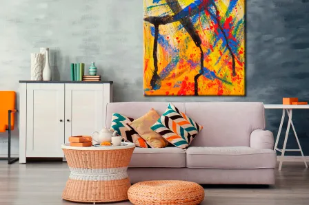 Pintura abstrata de graffiti