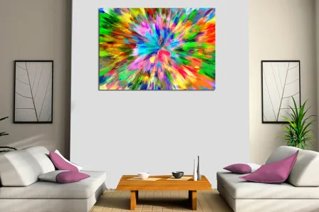 Expressão de pintura abstrata de cor