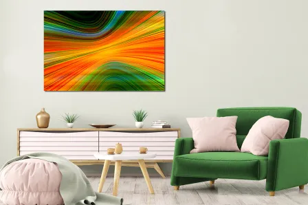 Pintura abstrata colorida