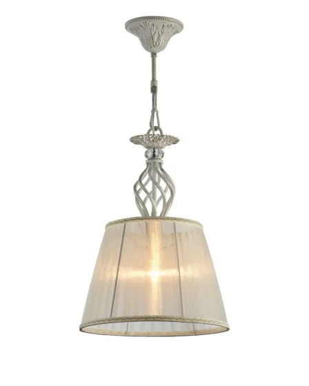 Candeeiro de Teto Grace Branco com Dourado