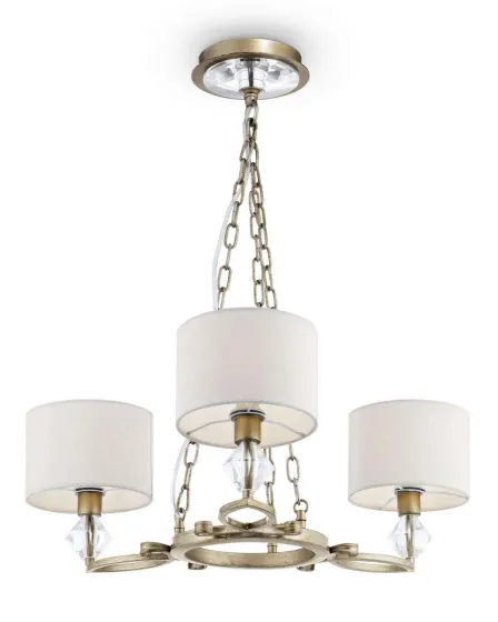 Candeeiro de Teto Luxe Dourado Envelhecido