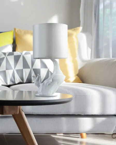 Candeeiro de Mesa Nashorn Branco