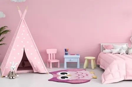 Tapete de Criança Owl Pink