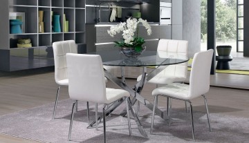A mesa creta é o acessório perfeito para adicionar brilho e modernidade à sua sala de estar. O seu design elegante combina vidro com um look moderno, dando ao seu espaço um toque de sofisticação.