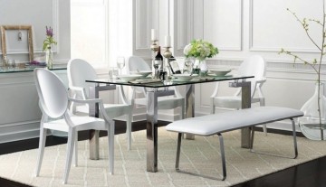 Mesa de Vidro Lainey Black