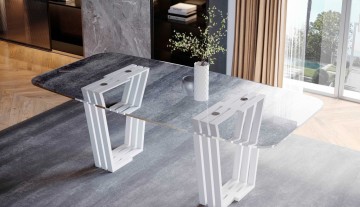 A mesa de vidro Luca é a combinação perfeita entre elegância e modernidade. Seu design único e minimalista destaca qualquer espaço.