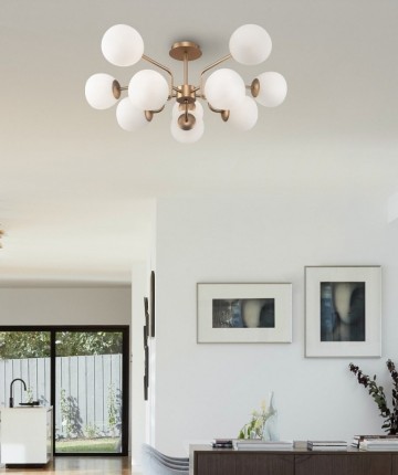 O plafon Erich 10L é ideal para iluminar qualquer ambiente com estilo. Seu design moderno e sofisticado dá o toque final a sua decoração.