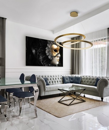 O candeeiro Eternity Big é ideal para dar um toque de modernidade a qualquer quarto. Uma luz aconchegante para relaxar e desfrutar.