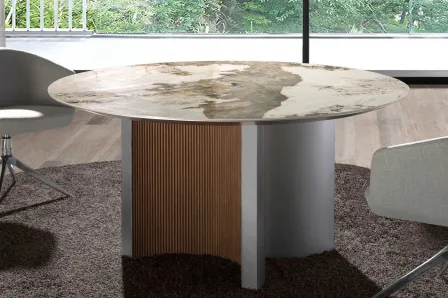Mesa Redonda Tampo Porcelânico 