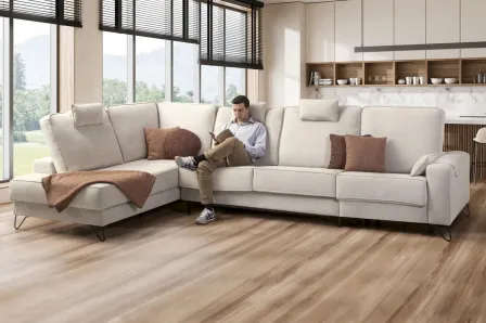 Sofá Chaise Cama Italiana Carmen Long