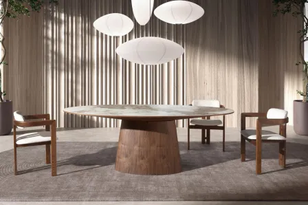 Mesa Jantar Niva tampo Porcelânico